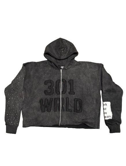 "WRLD" Zip-Up